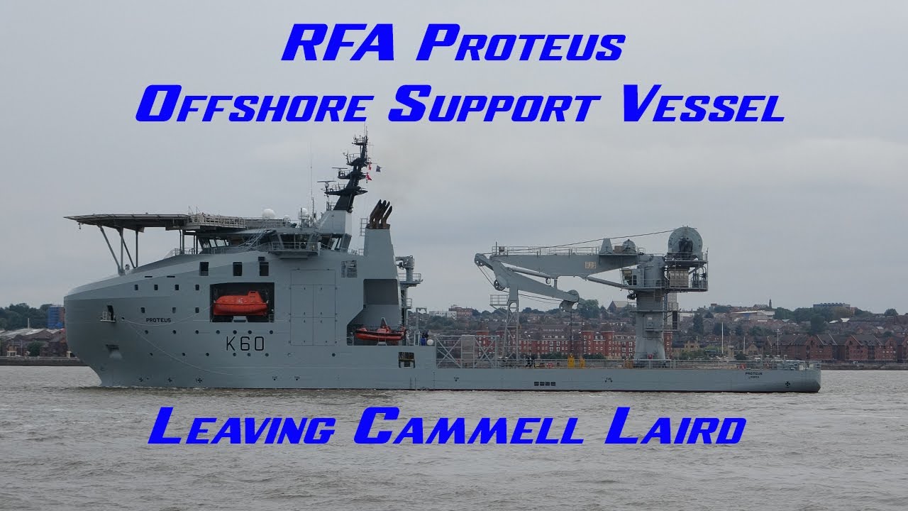 RFA Proteus - Offshore Support Vessel  Leaving Lairds 16th September 2023