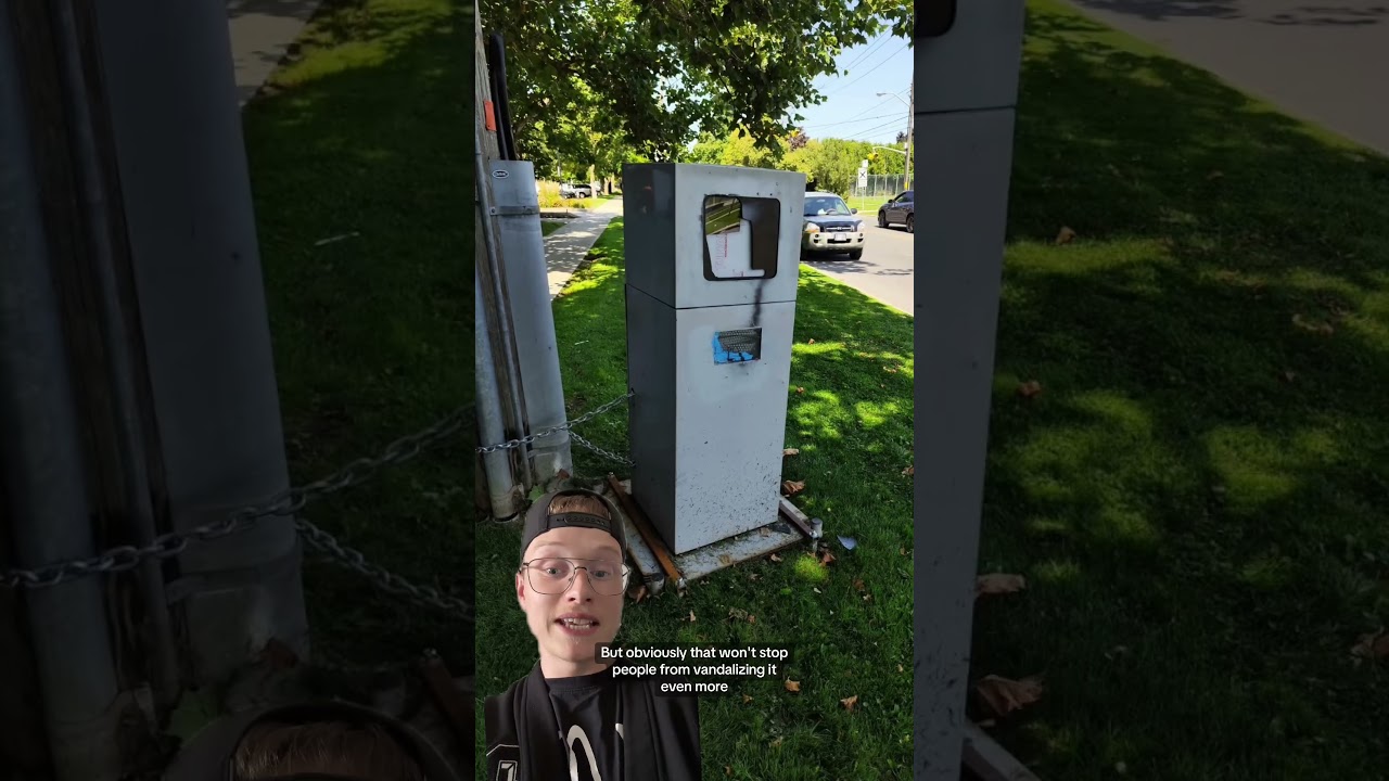 People keep destroying automated speed cameras in Toronto #toronto #speedcameras #speeding #traffic