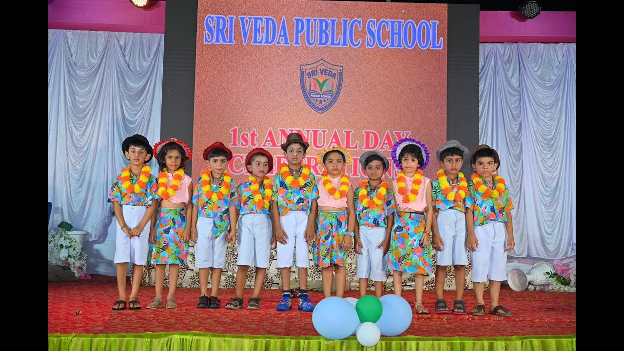 UKG CHILDREN'S Dance | Sri Veda Public School Annual Day Celebrations | Yanam