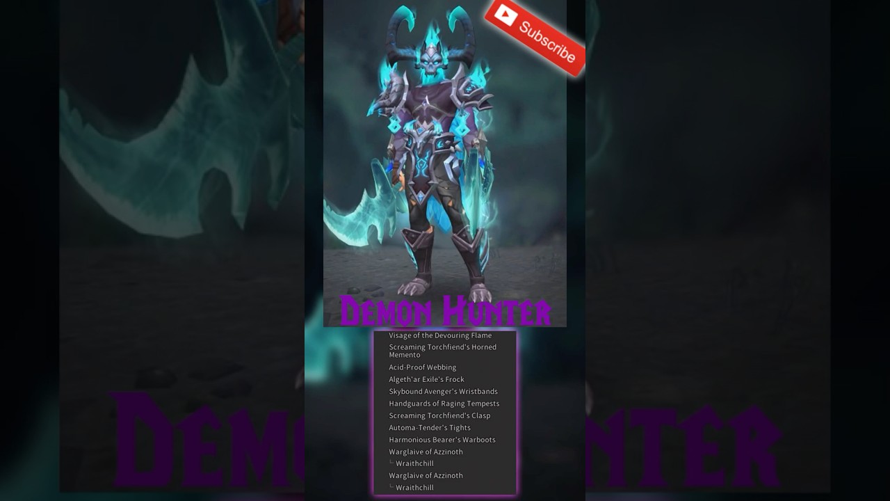 TRANSMOGS - Demon Hunter "Icy Wrath" 
