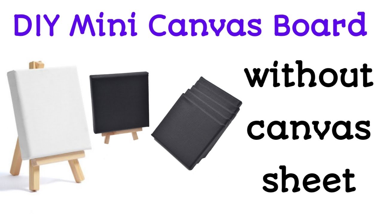 How to make mini canvas board in tamil/homemade canvas board without canvas sheet in tamil
