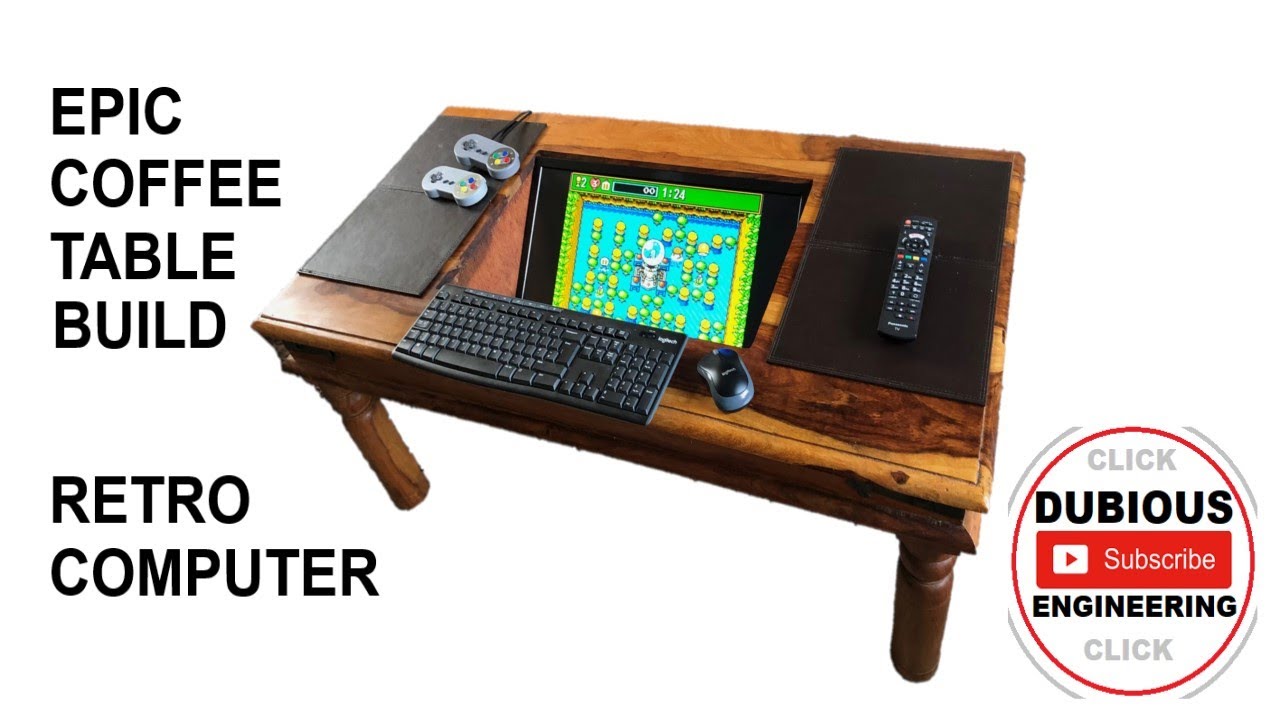 DuB-EnG: Coffee Table Computer Arcade Entertainment Machine for Retro Games Build Part 1