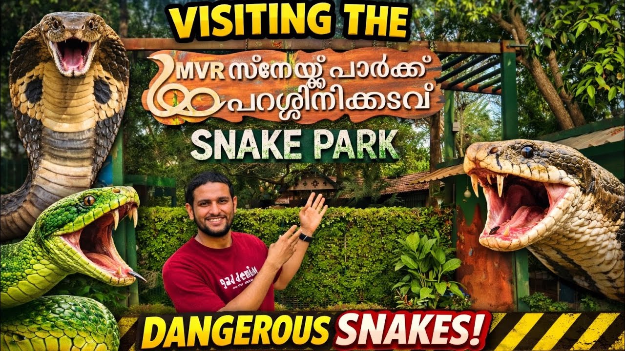 India ka Most Dangerous Snake Park 🐍 | MVR Snake Park Kerala ये हैं इंडिया के सबसे खतरनाक साँप 😱 