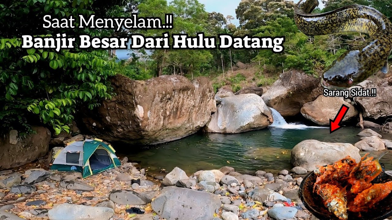 PETUALANGAN NEKAT MENEMBAK SAAT HUJAN BADAI DIHANTAM KEPALA AIR HULU