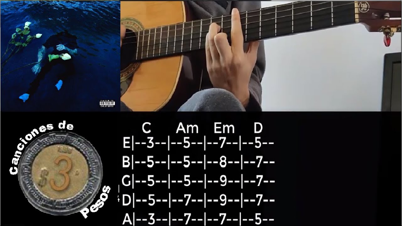 Idfc - blackbear (Acoustic) (Tab) (Tutorial) (Chords)