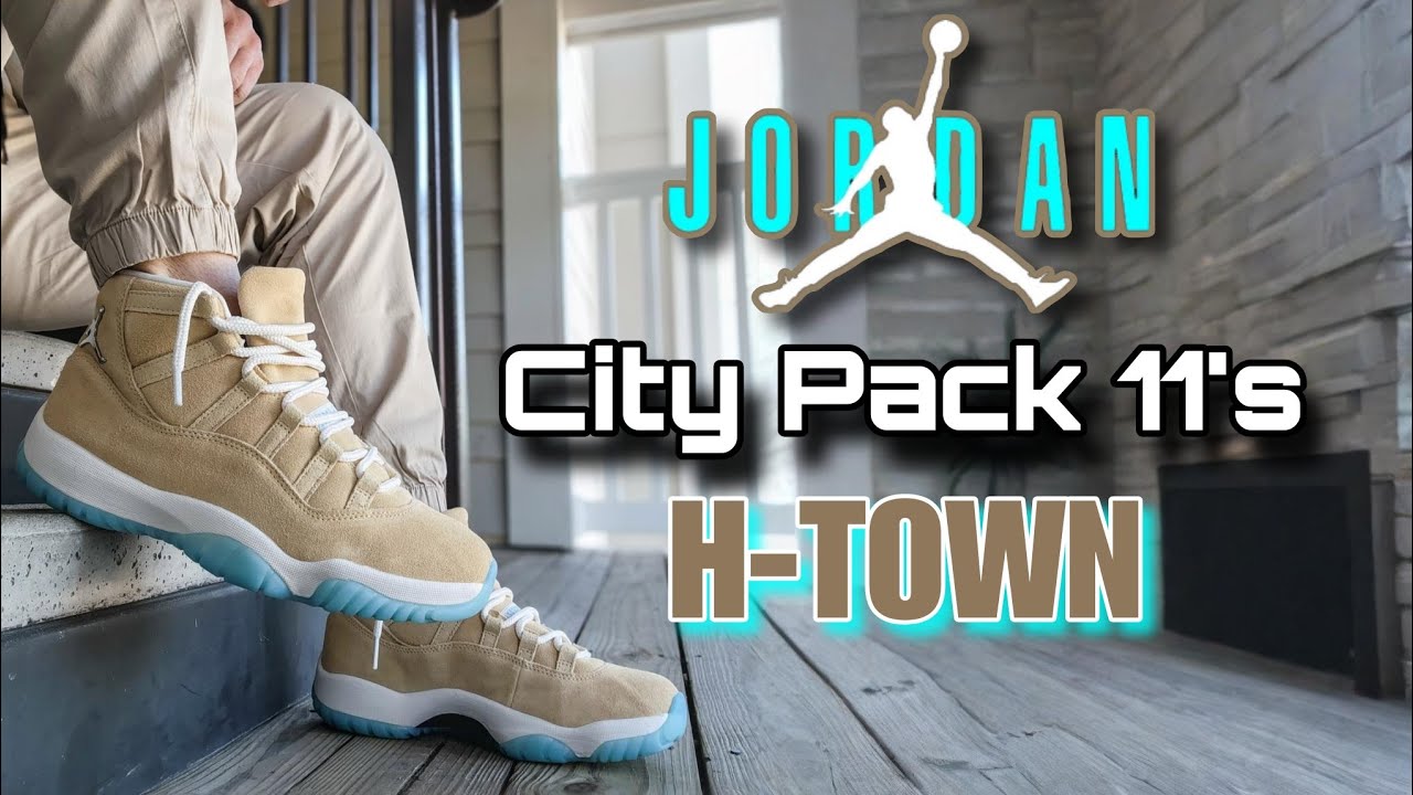 Обзор и демонстрация кроссовок Air Jordan 11 City Pack 'H TOWN'.