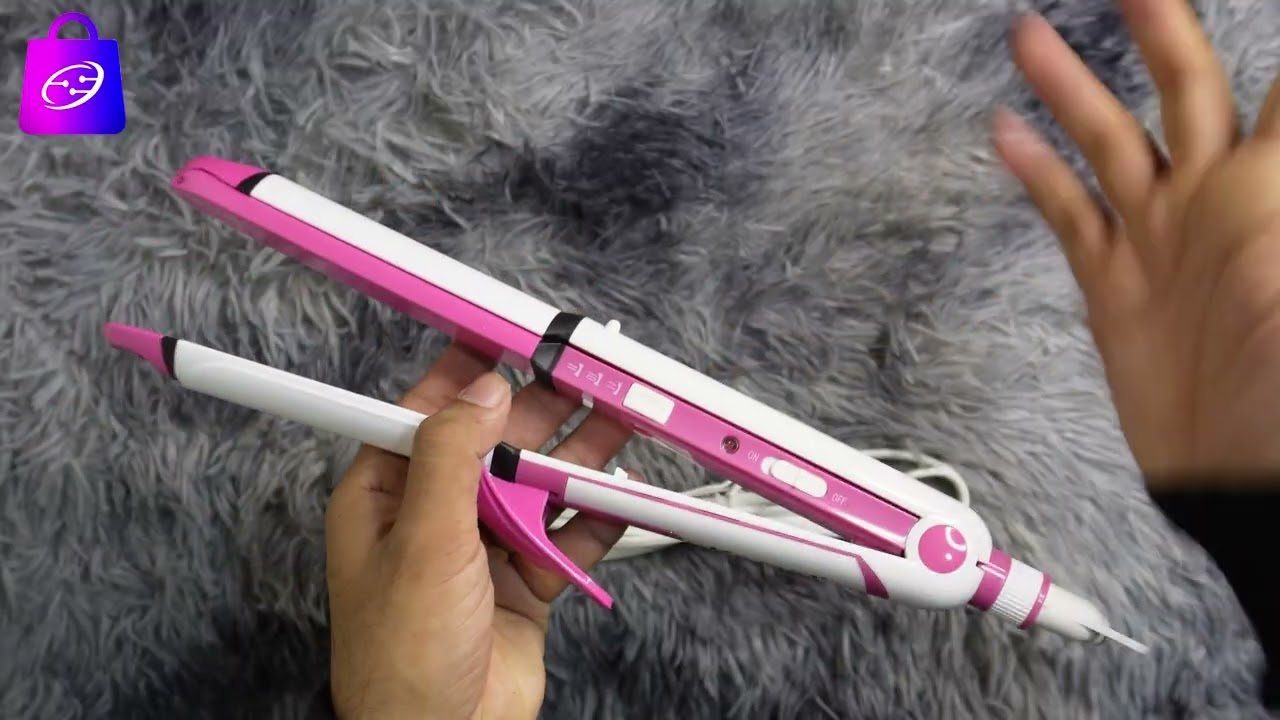 Kemei KM-1291 2 in 1 Hair Straightener