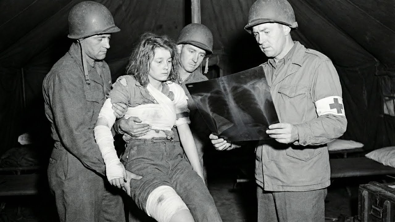 18-jährige deutsche Kriegsgefangene mit 7 infizierten Wunden im US-Lager – Ärzte entsetzt im Schock!