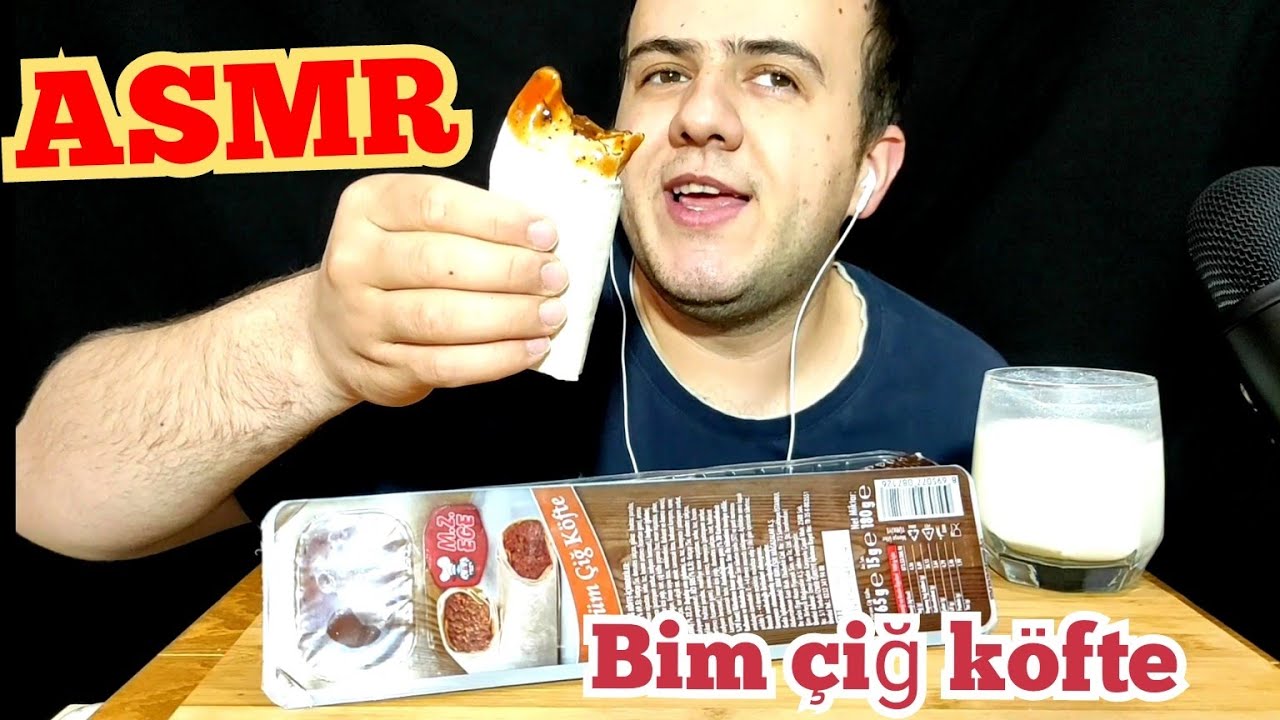 ASMR TÜRKÇE YEMEK BİM ÇİĞ KÖFTE | YEMEK ASMR | MUKBANG ÇİĞ KÖFTE