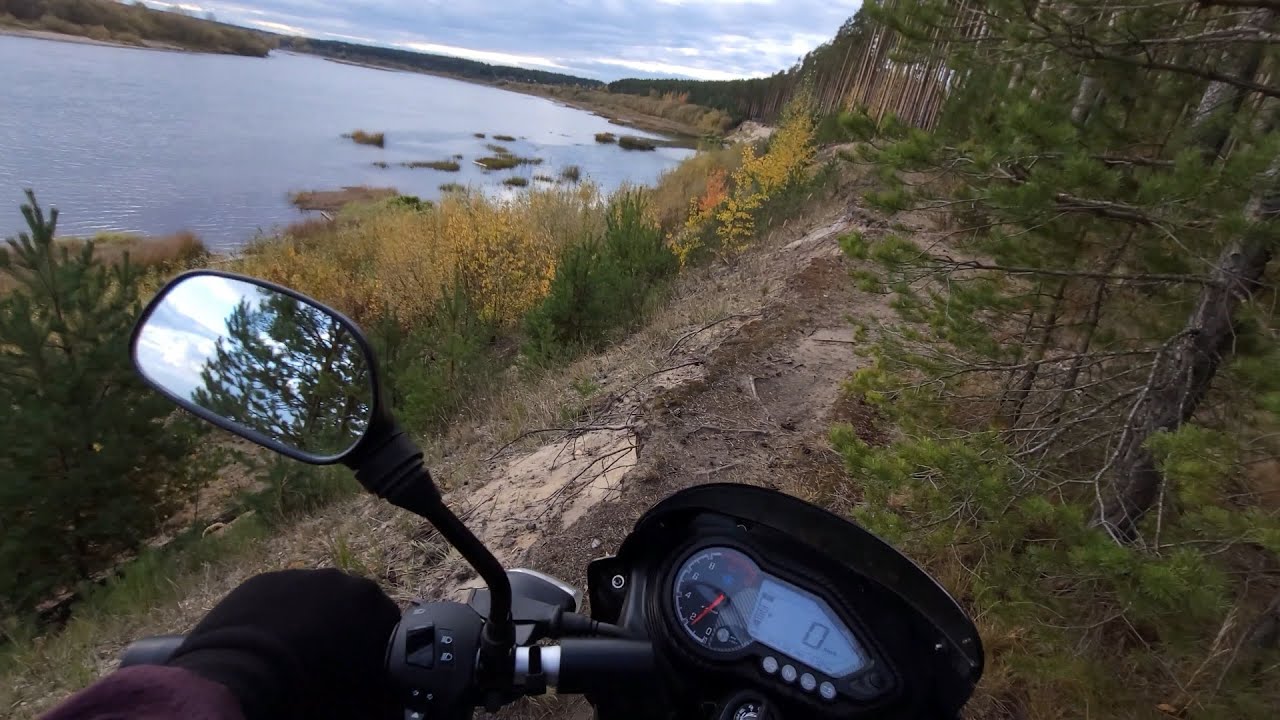 Большая поездка на рыбалку на Bajaj PULSAR 180.