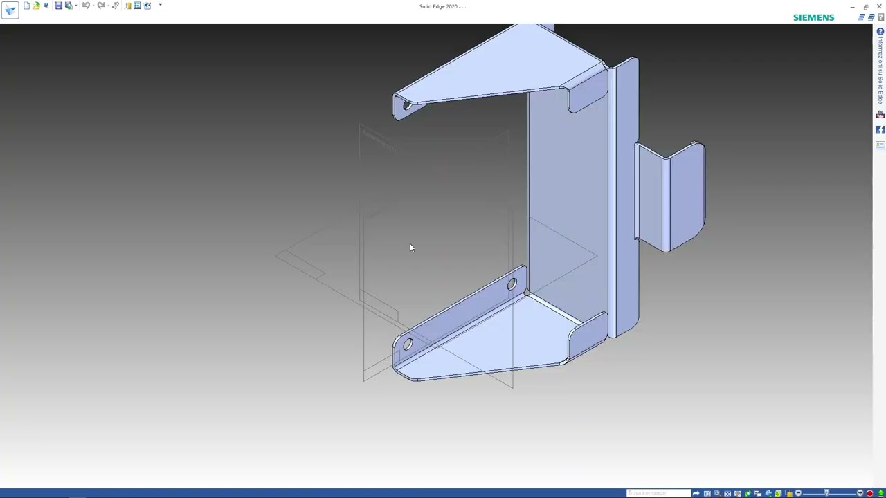 SOLID EDGE 2020 - IMPORTAZIONE MODELLI DA ALTRI CAD E CONVERSIONE IN LAMIERA