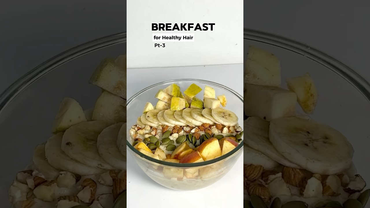 Breakfast for healthy hair🥗 #haircare #haircareroutine #haircaretips #hairgrowth #hairregrowthtips