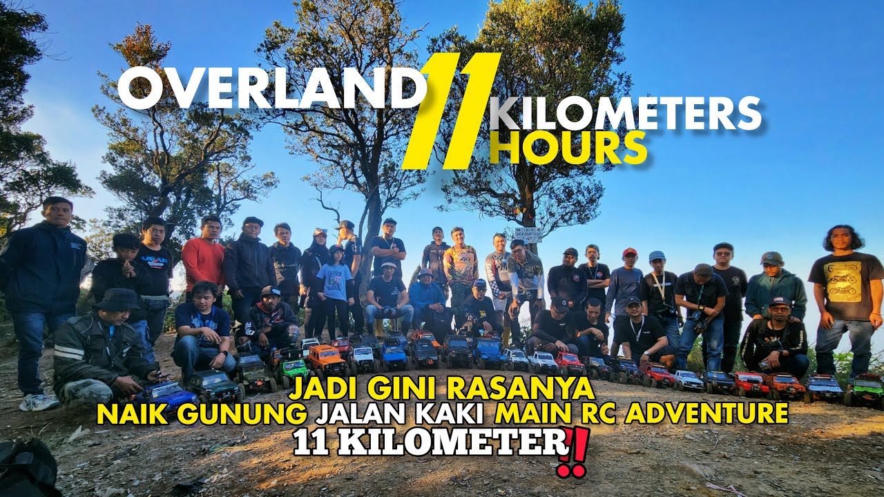 OVERLAND 11 KM |Nyawang - Kawah Upas Tangkuban Perahu| Mabar RC Adventure Offroad 1/10 #rcadventure