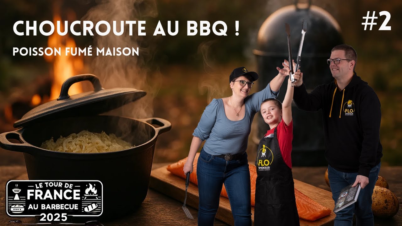 Choucroute au barbecue : recette au kamado + fumage de poisson maison (Alsace)