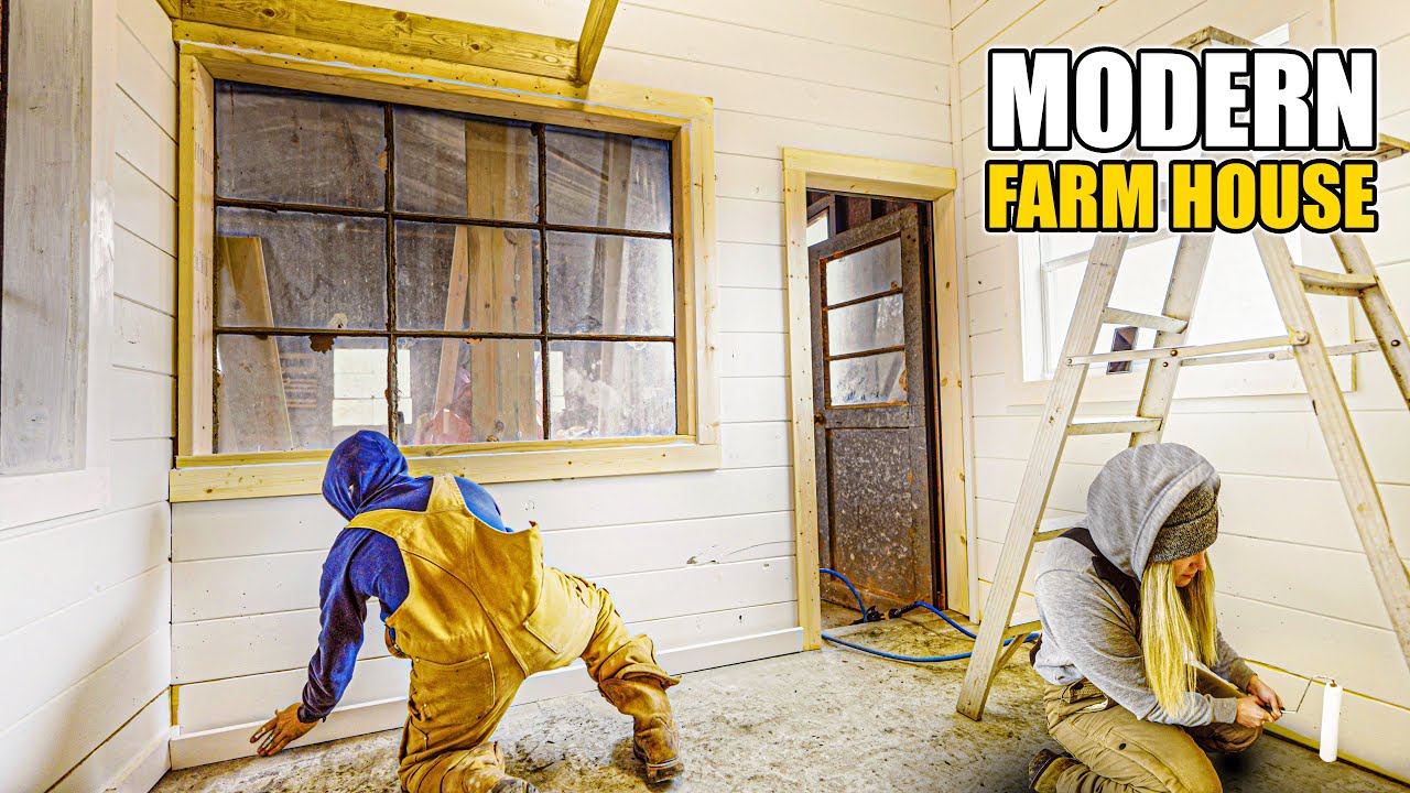 MODERN Tiny Room MAKEOVER! Start To Finish DIY Project On The HOMESTEAD