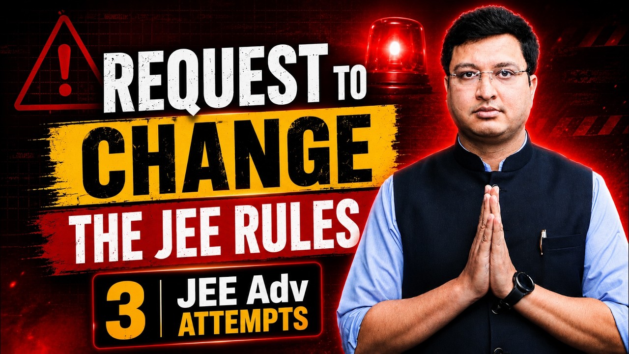Appeal for 3 Attempts of JEE Advanced!! 🙏 || NV Sir Appeals  #nta #josaa #nvsir