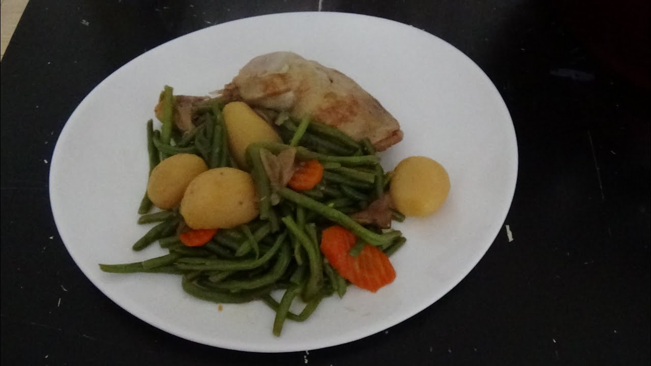 Poulet haricots verts à la Provençale au Cookeo