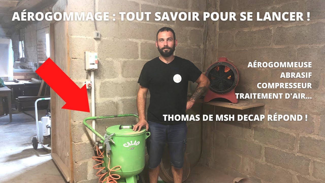Comment se lancer dans l'aérogommage ? Interview MSHDECAP et son aérogommeuse CALAO ACF 