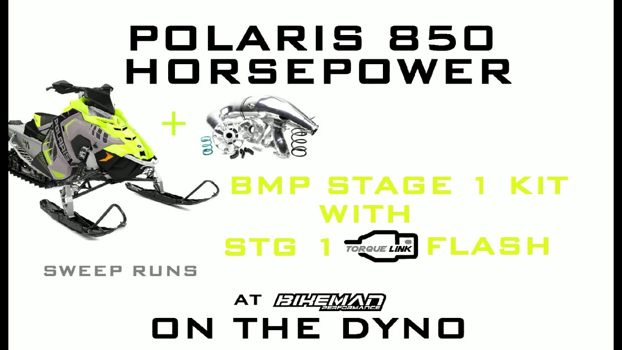See the Power 2020 Polaris Axys 850 Bikeman Stage 1 with Torque Link Stage 1 Flash