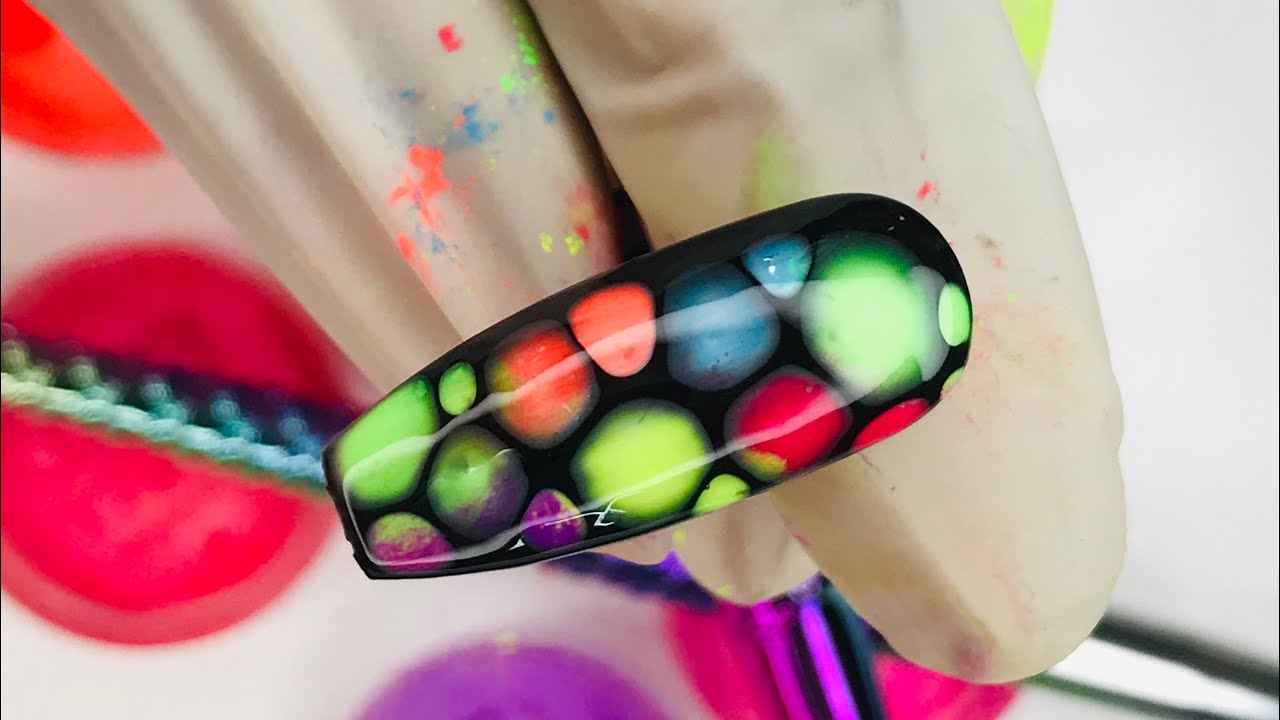 Blooming gel nail/neon nail/how to use neon pigment/blossom gel nail/