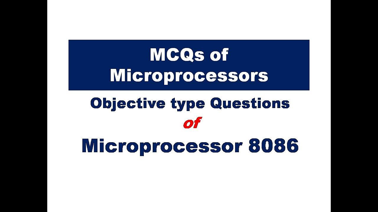 MCQs of Microprocessor 8086  | Microprocessor Unit 3 MCQs for AKTU exam | MCQs for AKTU exam