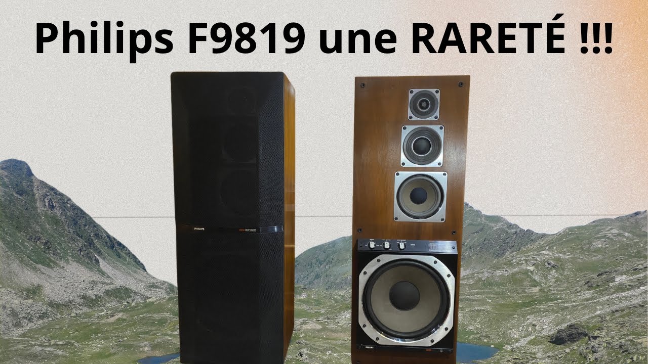 ENCEINTES PHILIPS F-9819 👌UNE PURE RARETÉ !!!!! 😍👍