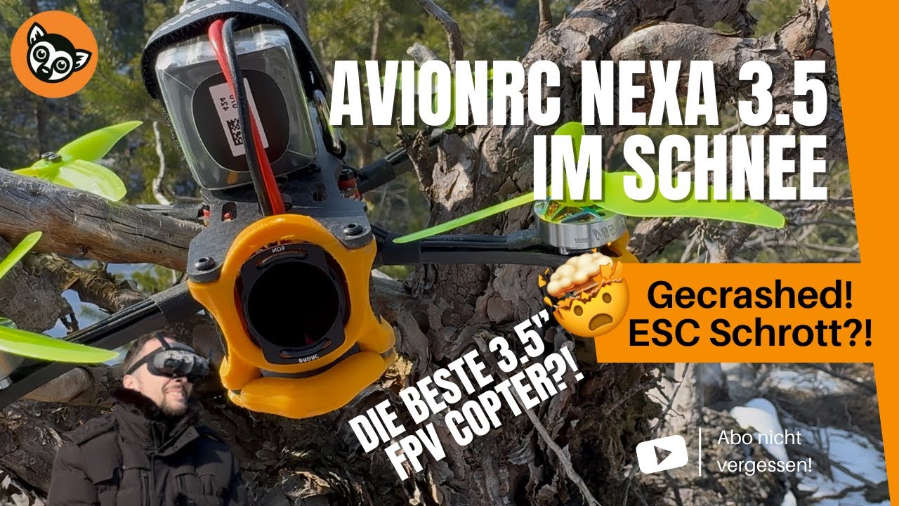 🔥Ist der ESC kaputt gegangen 😱|🚁 AvionRC Nexa 3.5 Evo Pro im Schnee – Die beste 3.5" FPV-Drohne? ❄️