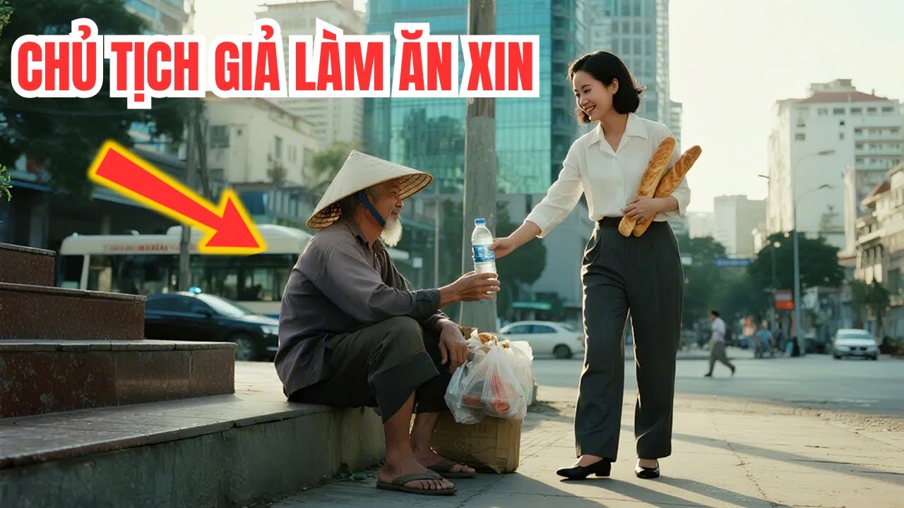 Chủ Tịch Giả Ăn Xin Để Thử Lòng Nữ Nhân Viên Mới – Nhưng Hành Động Của Cô Khiến Anh Sững Sờ!