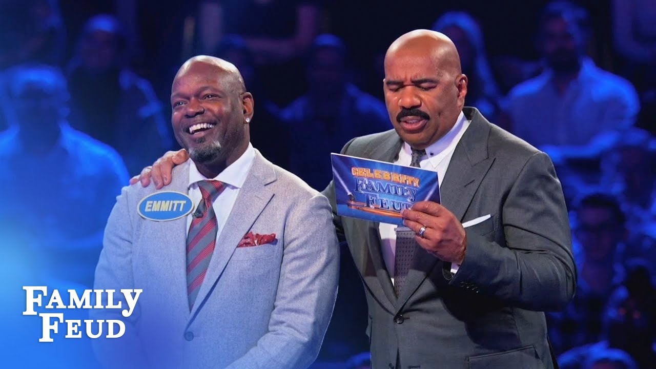 Emmitt Smith's $25,000 TOUCHDOWN! | Celebrity Family Feud