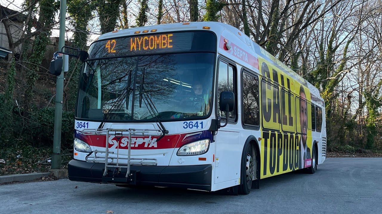Front Window Ride! | SEPTA Route 42 Full Route  To Wycombe Loop! With 2024 XDE40 #3641