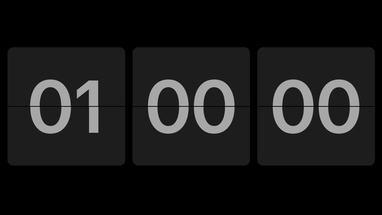 1 Hour Study Timer ⏳ | Deep Focus Countdown | No Music