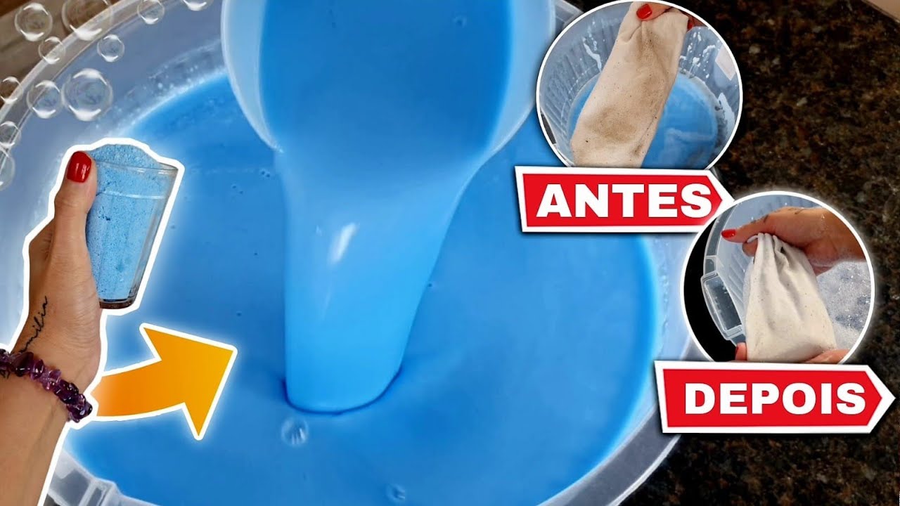 🔥COM 1 COPO AMERICANO DE SABÃO EM PÓ  FIZ 9 LITROS DE SABÃO LIQUIDO LAVA ROUPAS PERFUMADO!