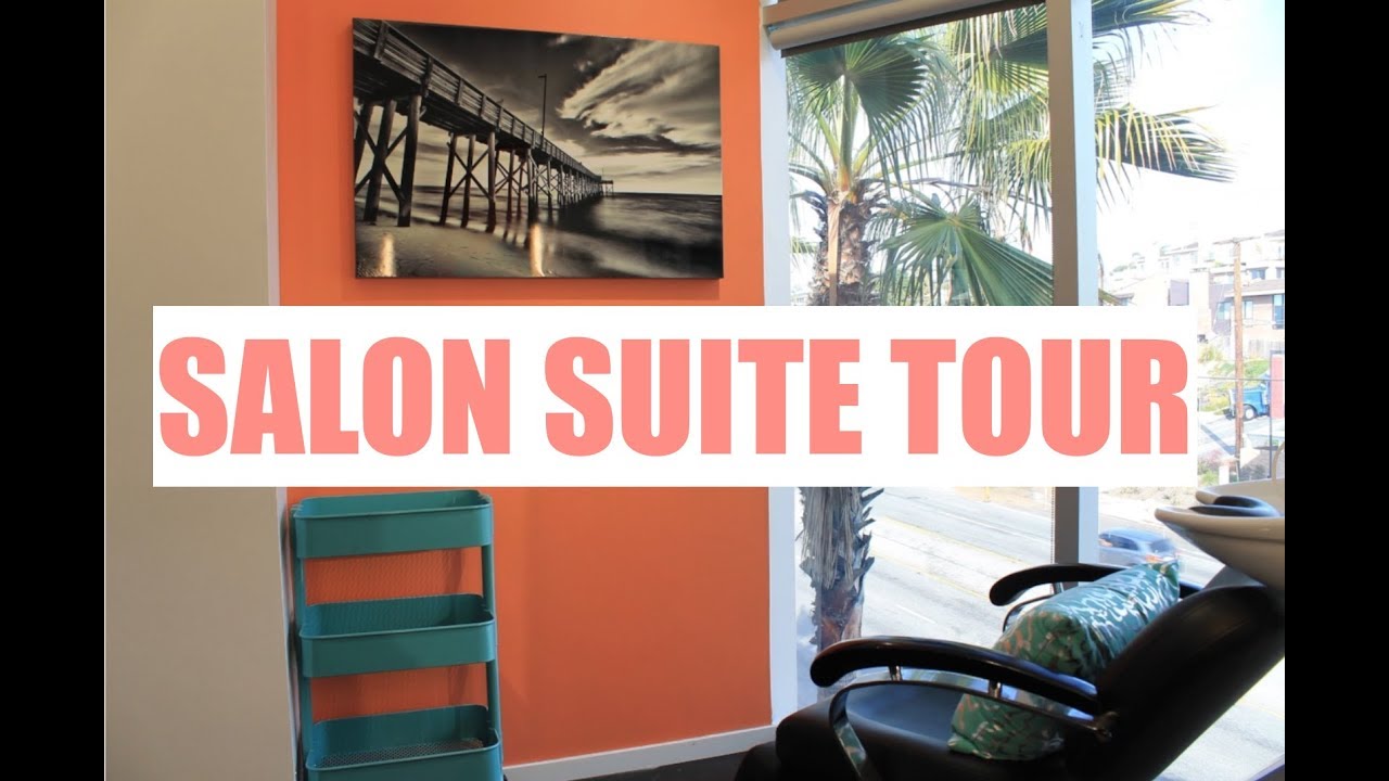 SALON SUITE TOUR! | SMALL SPACE STORAGE IDEAS | Brittney Gray