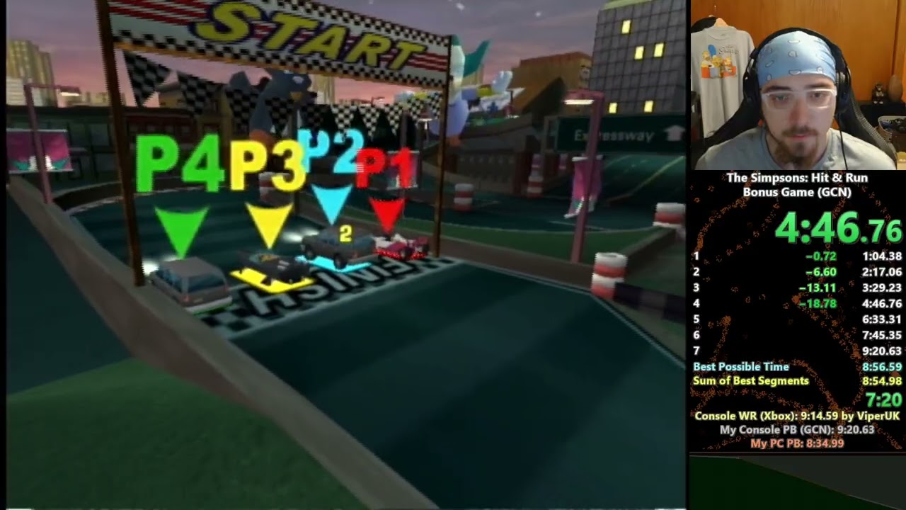 The Simpsons Hit & Run - Bonus Game 8:58.85 (Console WR)
