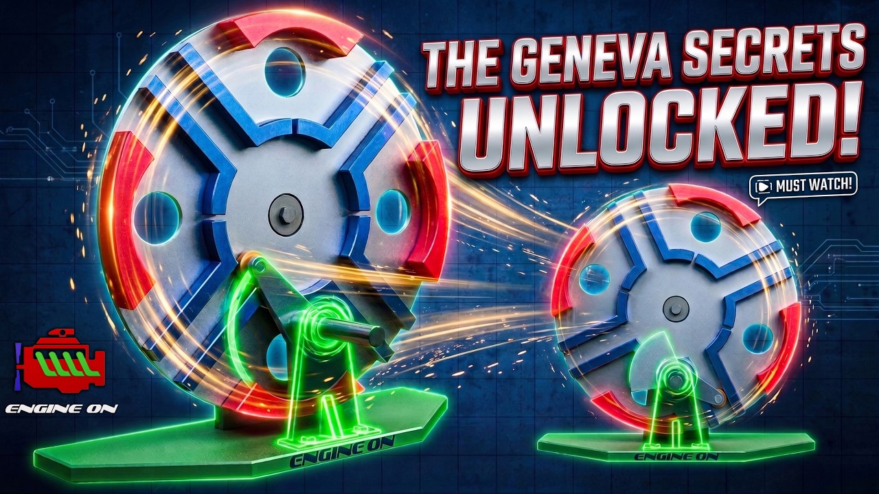 How Internal Geneva Mechanism works | Intermittent motion | Maltese cross mechanism