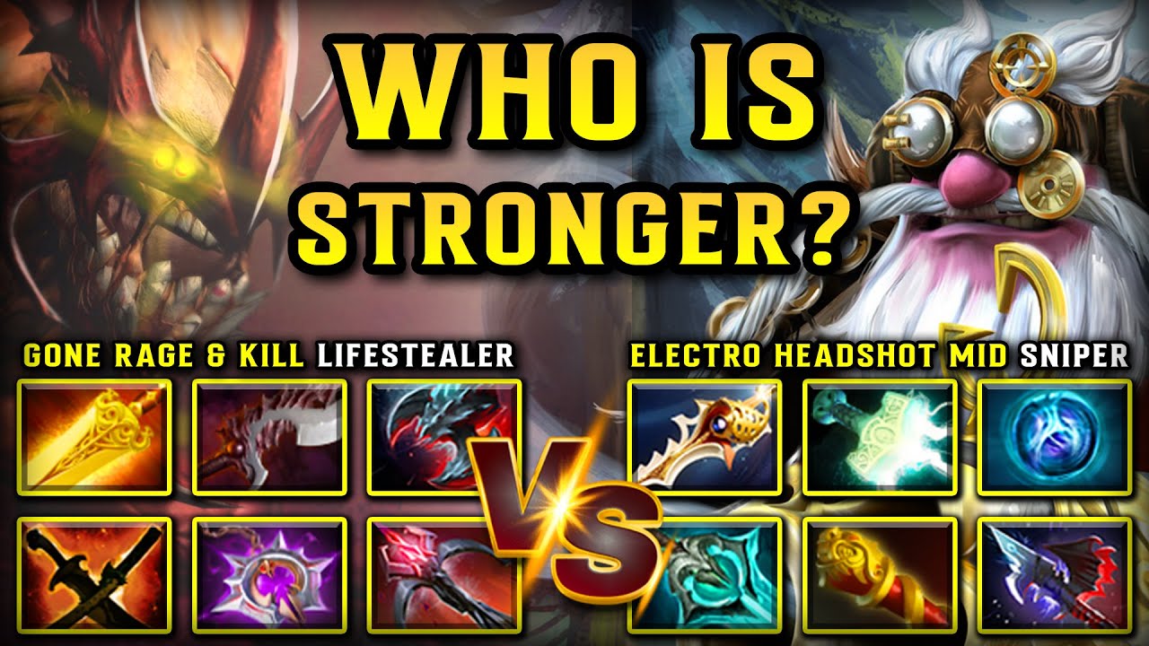 WHO IS STRONGER? | Gone Rage & Kill Lifestealer Vs. Electro Headshot MID Sniper | 7.38c DOTA 2