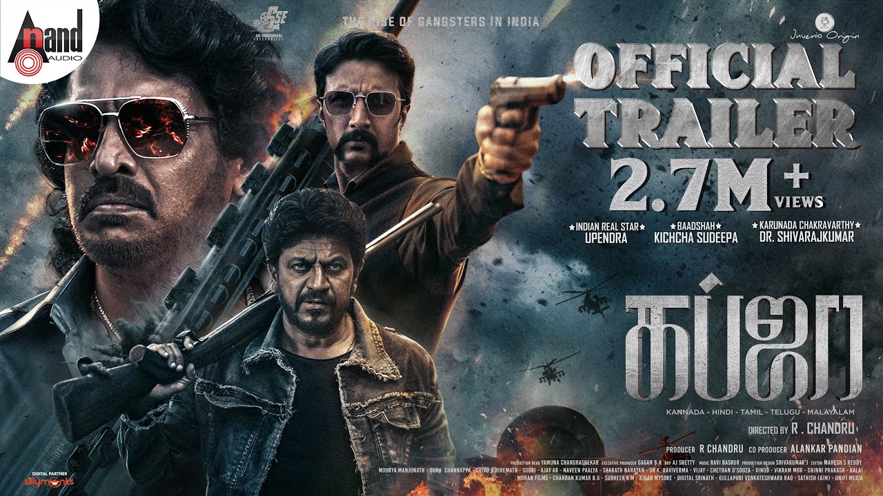 KABZAA | Official Tamil Trailer | Upendra | Sudeepa | Shivarajkumar | Shriya | R.Chandru|Ravi Basrur