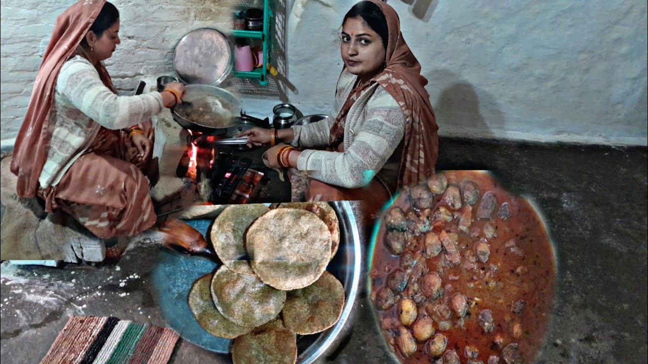 आज मेरे हाथ का बना हुआ टेस्टी खाना देखकर मुंह में पानी आ गया#daal ki puri#