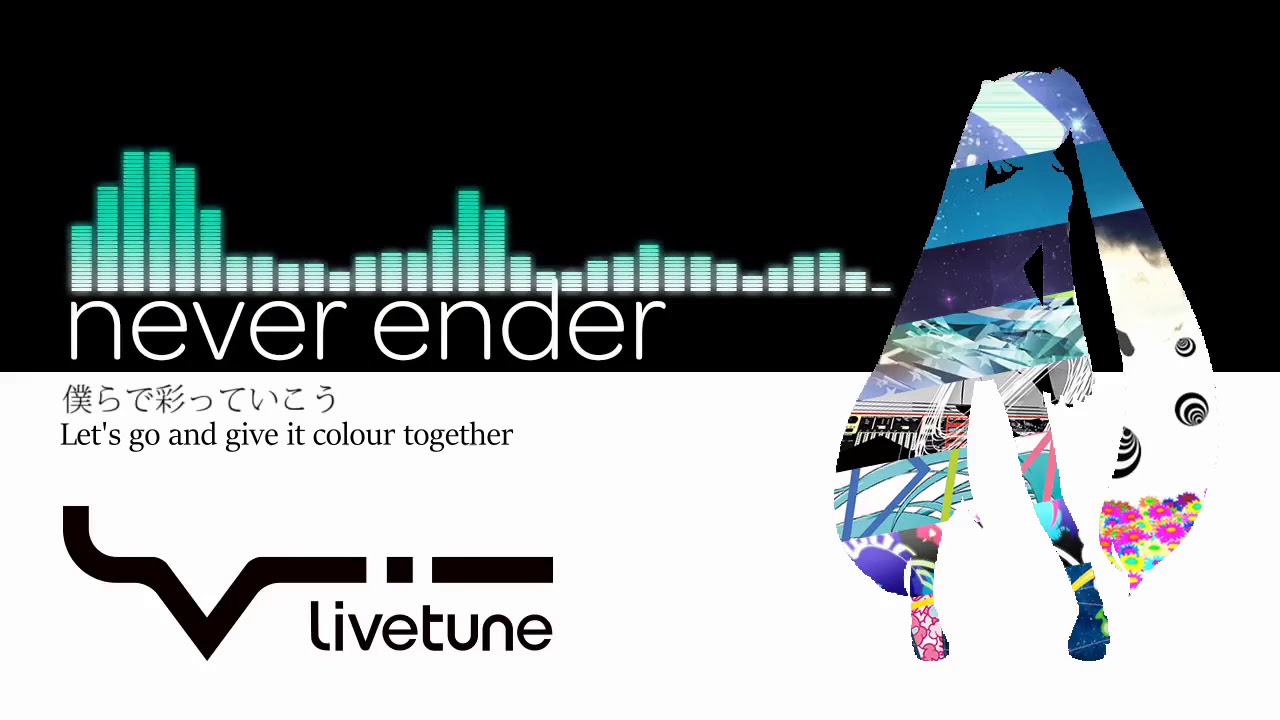 Hatsune Miku - never ender (English subs) [kz/livetune]