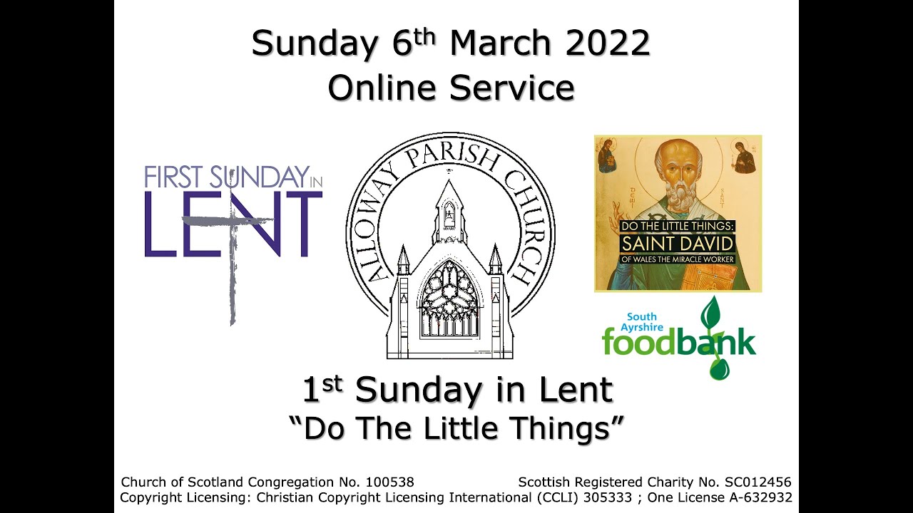 Alloway Parish Church Online Service - Sunday, 6th March 2022