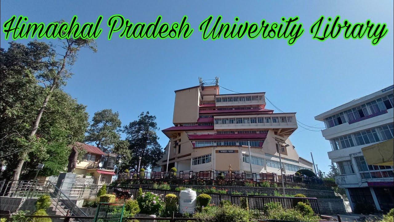 Himachal ki best library|| Himachal Pradesh University library shimla tour || HPU library tour
