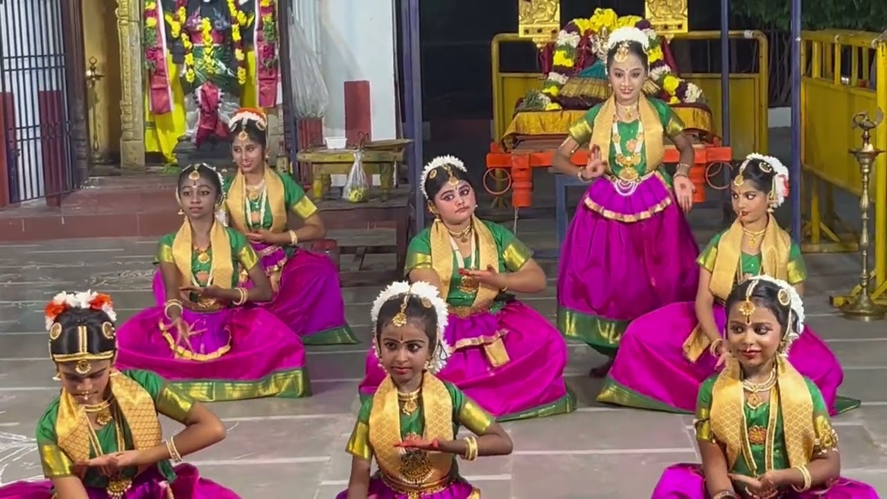 Lakky performance at Perumal temple🙏🏻 #bharathanatyam #classicaldance #templedance #indiandance 