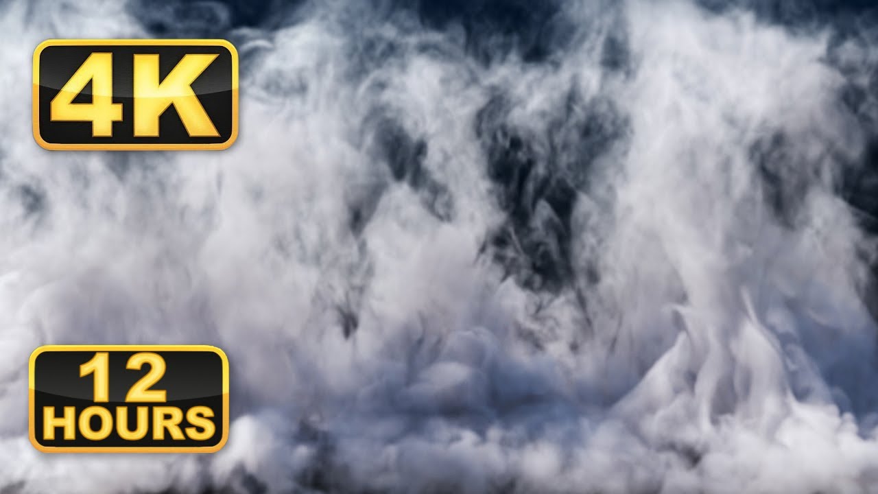 4K Calming Abstract Heaven Fog. Relaxing Smoke. Calming Music for Meditation. Fall Asleep Fast