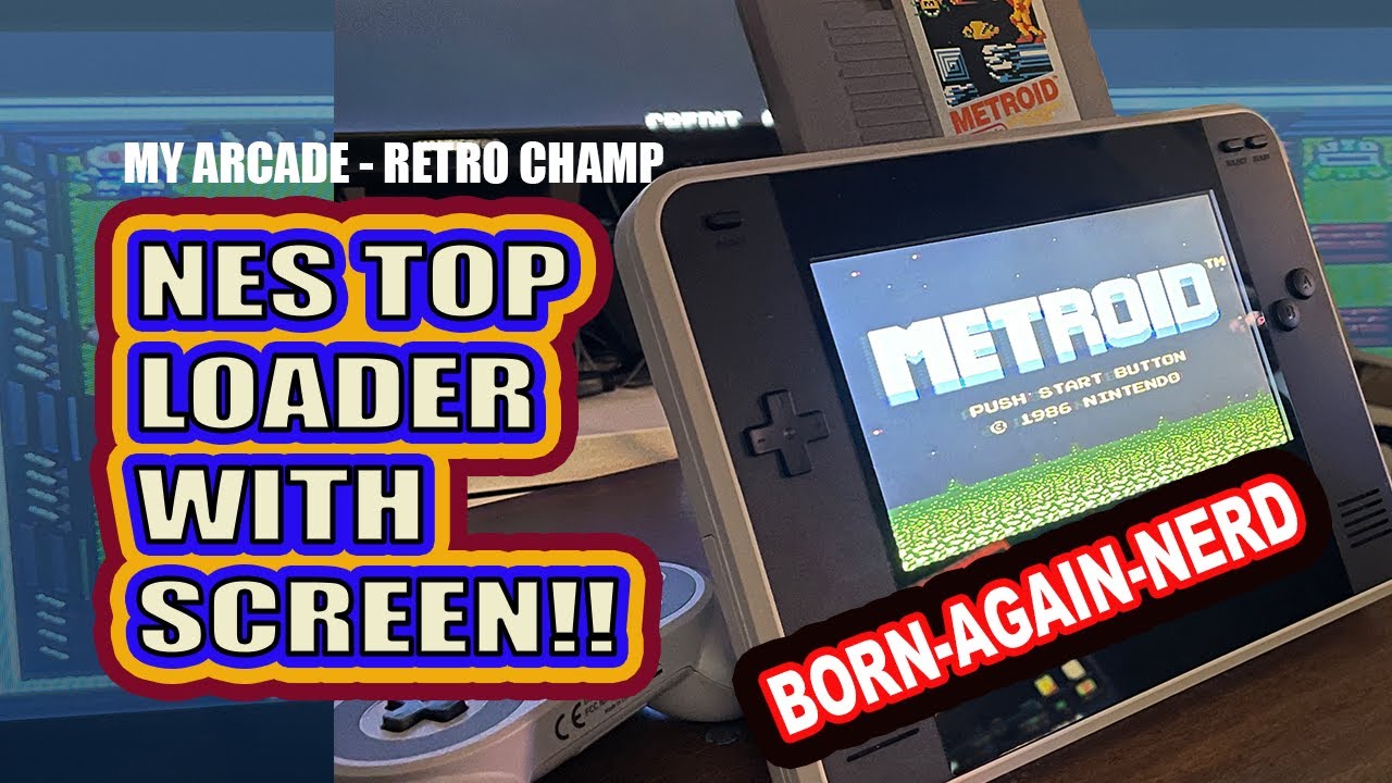 born-again-nerd: Retro Champ - Top Loader NES with a screen!!!