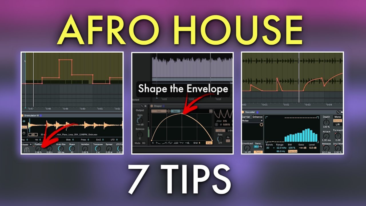 7 AFRO HOUSE Quick Tips | Top Music Production Shorts