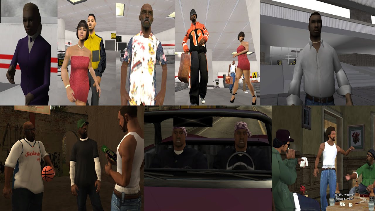 GTA SA — Обновление мода «Исправления катсцен» 2 (Песни в катсценах + Улучшения катсцен)