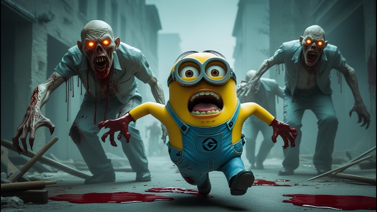 Minions and the Zombie Monster #ai#story #catvideo#aicatstory#minions #MinionMadness