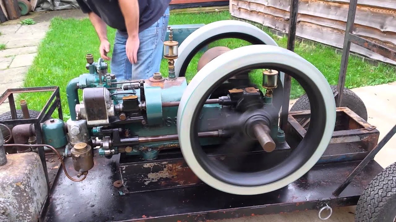 Crossley 1060 Twin Sideshaft Stationary Engine