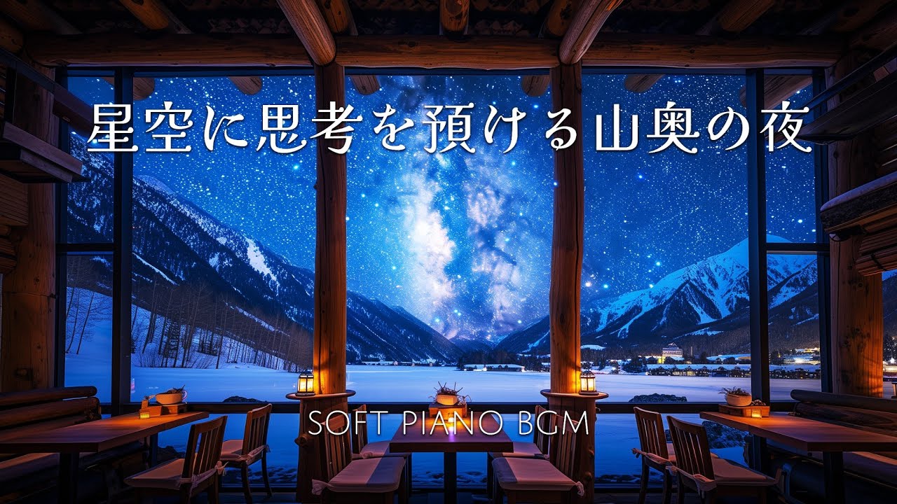 星に思考を預ける山奥の夜 | Soft Piano BGM