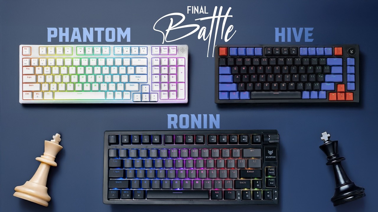 Cosmic Byte CB-GK-42 Phantom Vs Evofox Ronin Vs Kreo Hive | Best Mechanical keyboard Under 3000 2025